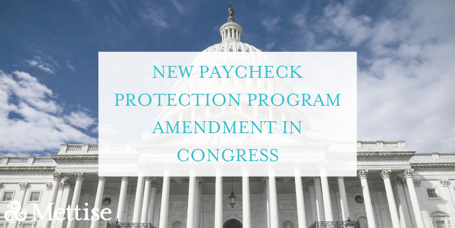 New Paycheck Protection Program Amendment in Congress